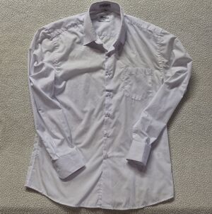 Berlioni Italy Men’s Classic White Dress Shirt